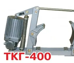 Тормоз колодочный ТКГ-400 с гидротолкателем ТЭ-80