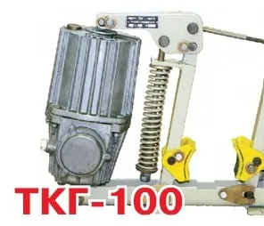 Тормоз колодочный ТКГ-100 с гидротолкателем ТЭ-30